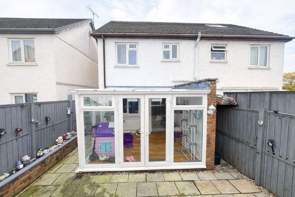 Rear of property