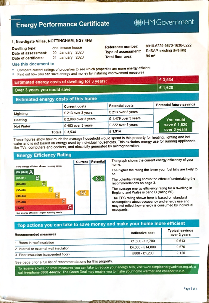 EPC Certificate