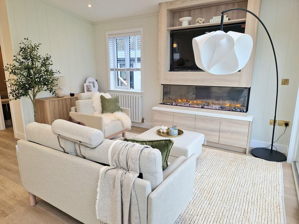 Living room, fireplace