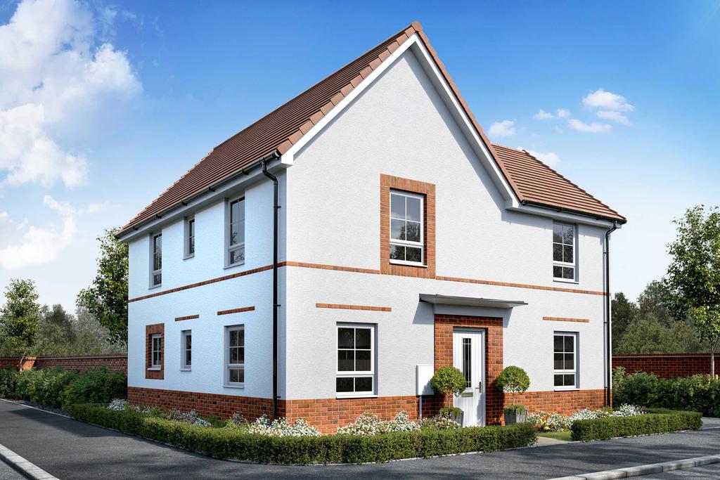 Exterior CGI view of our 4 bed Alderney home in...