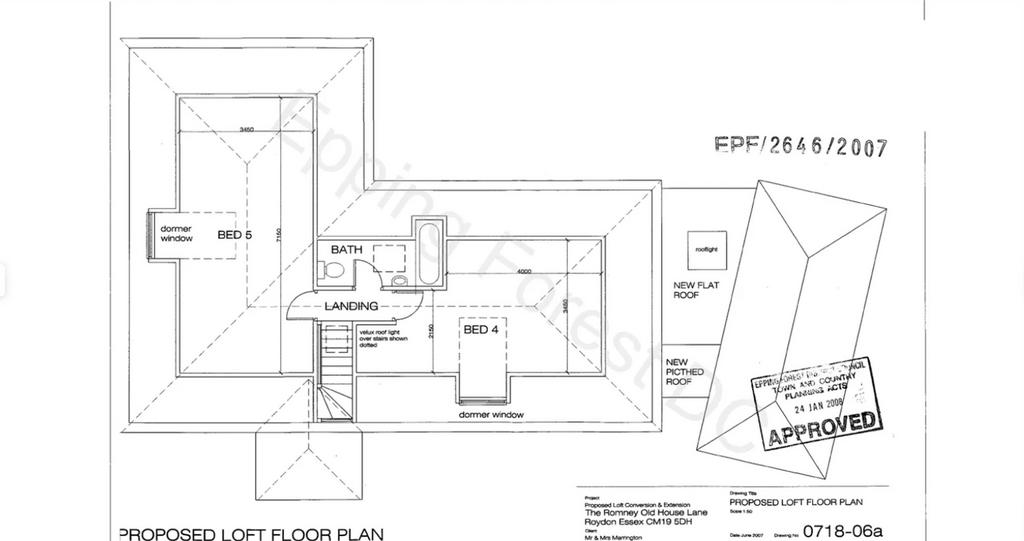 Pre-Approved Plans (to extend into a 6 bedroom...