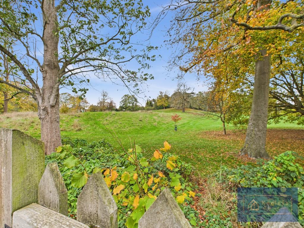 Back garden overlooking Cherry Park