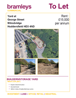 Land to rent, George St Huddersfield HD3 4ND