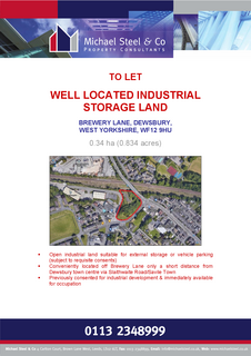 Land to rent, Brewery Ln Dewsbury WF12 9HU