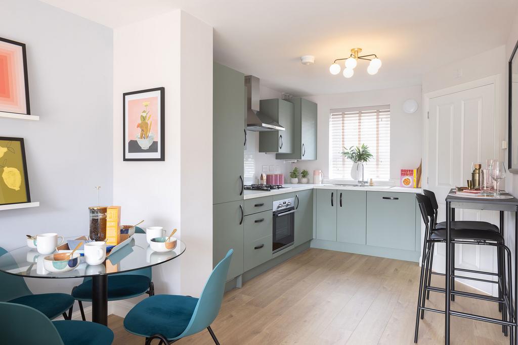 Modern kitchen in the Denford 2 bedroom home