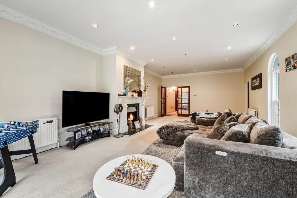 Living room, fireplace