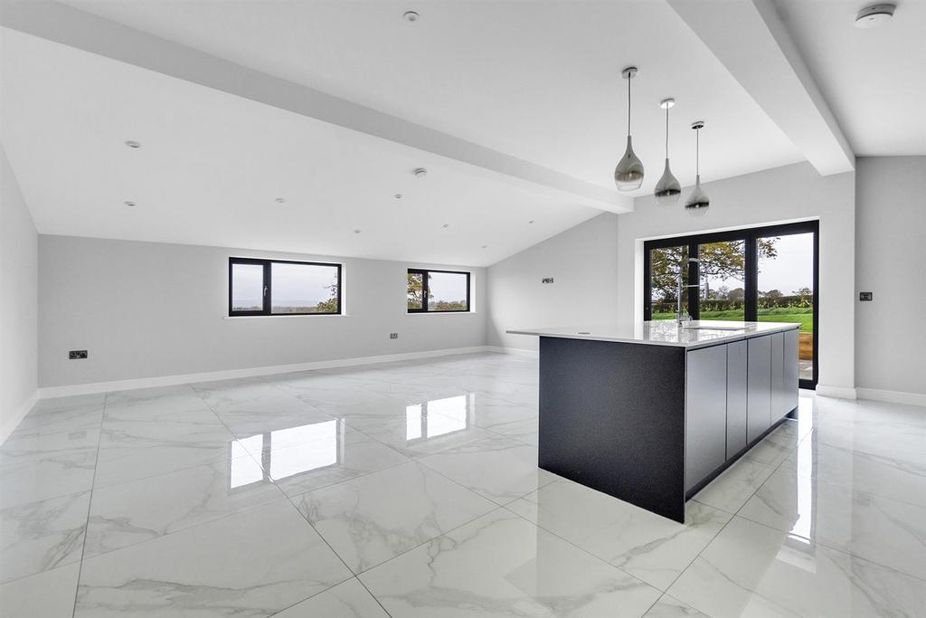 Kitchen, dining, living room
