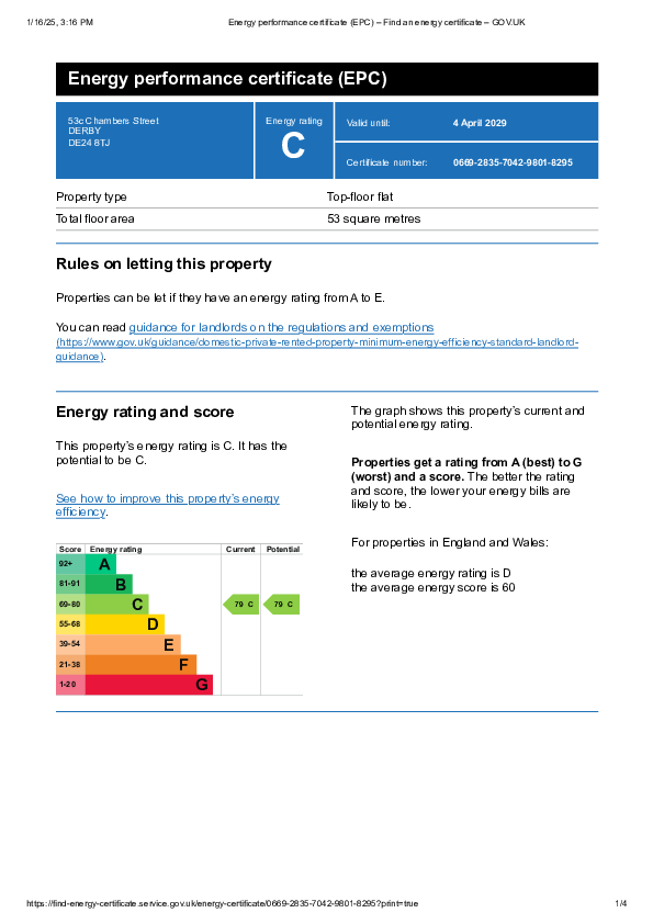 EPC (Contains public sector information licensed under the Open Government Licence v3.0.)