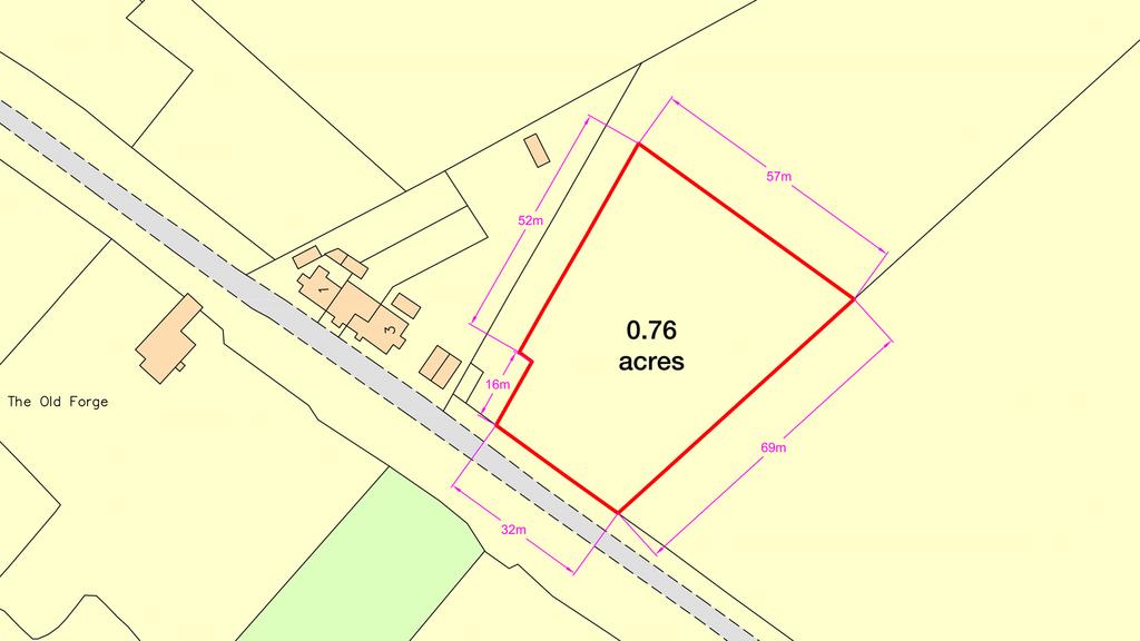 Large residential-sized plot of agricultural land.