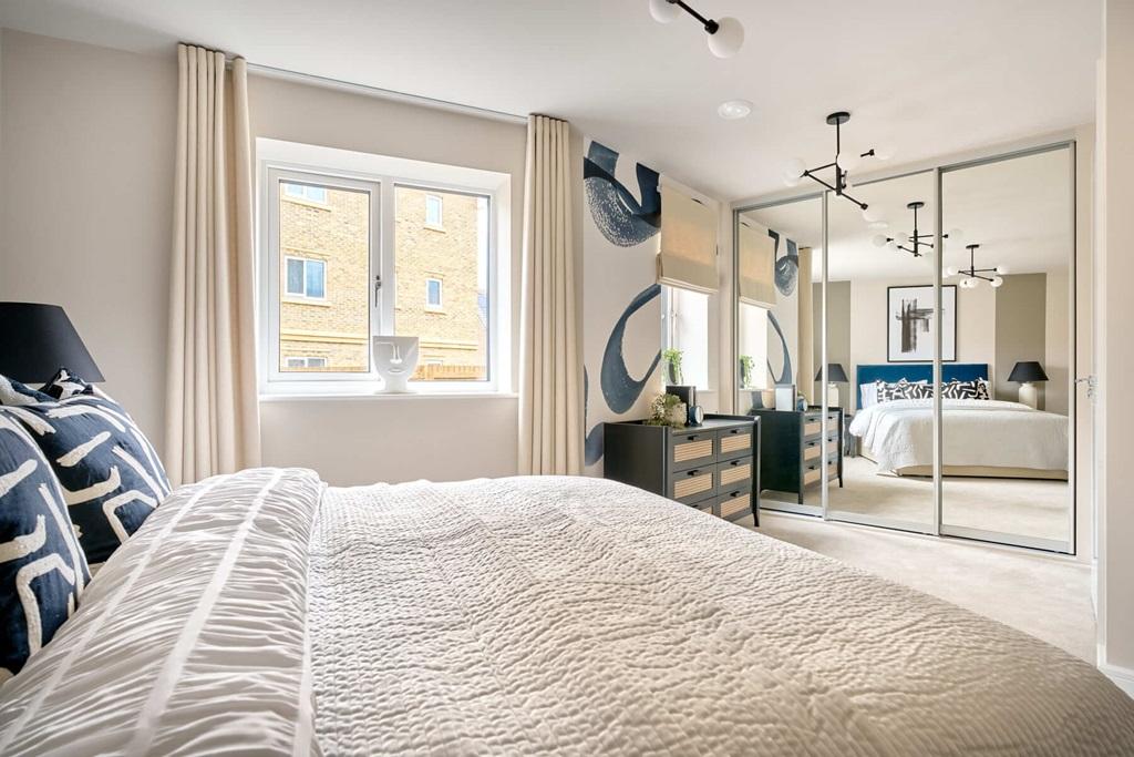 Main bedroom with space for storage