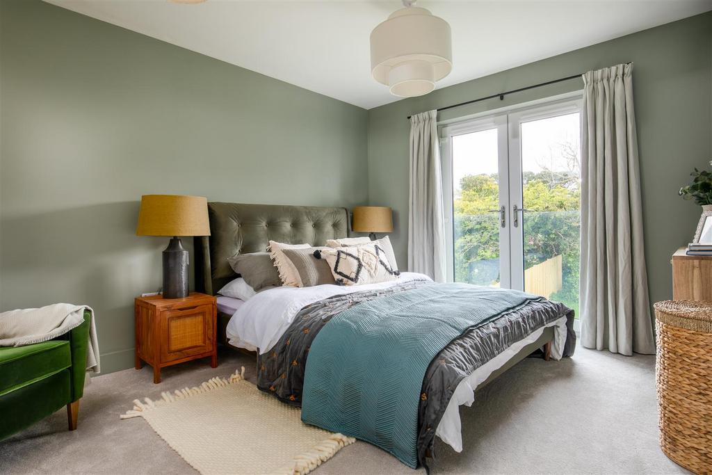 Luxurious Master Bedroom With Juliet Balcony