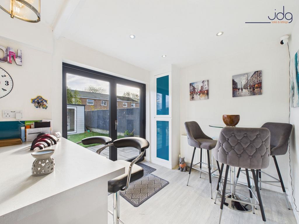 Open Plan Kitchen Diner with Breakfast Bar and...