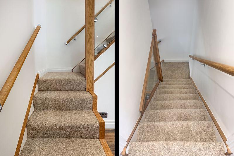 Stairs to first...