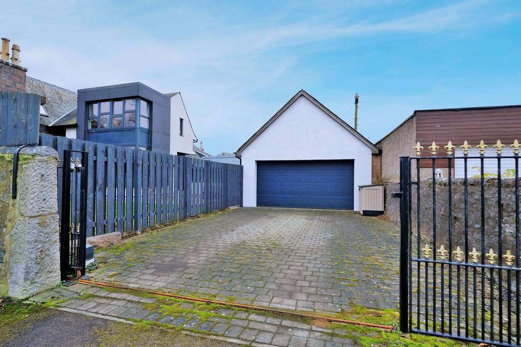 Garage and driveway