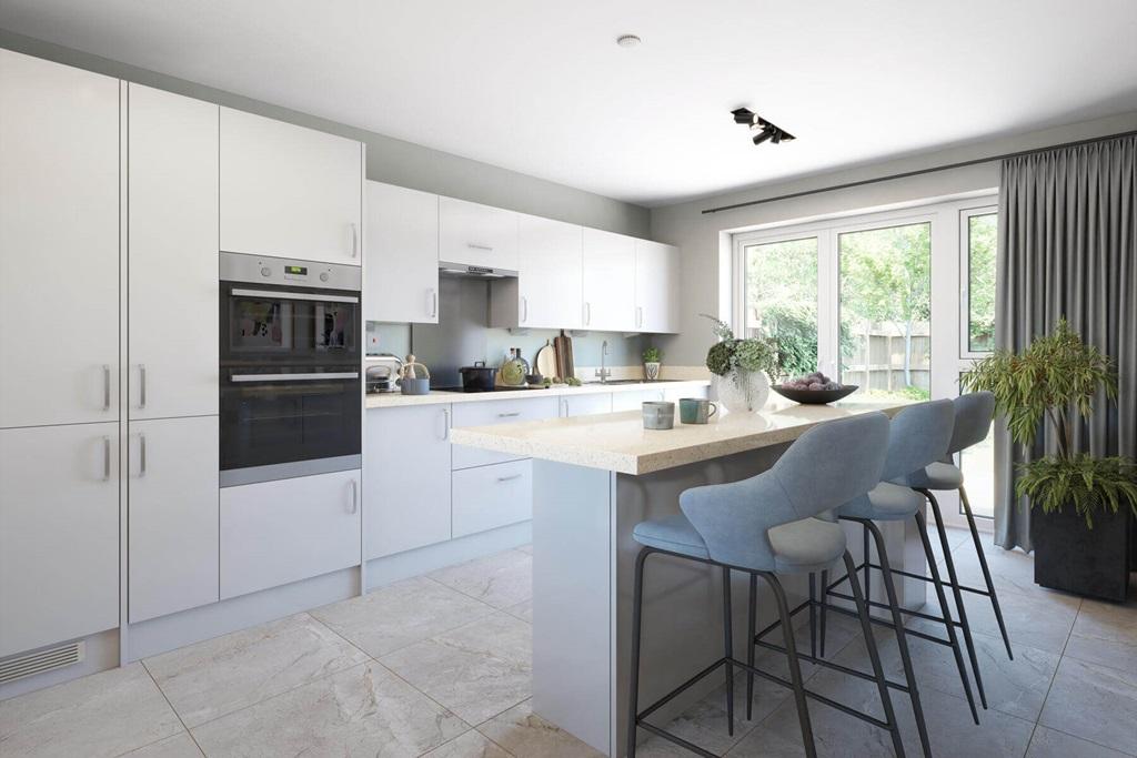 A brand new, modern kitchen is ready to go from...