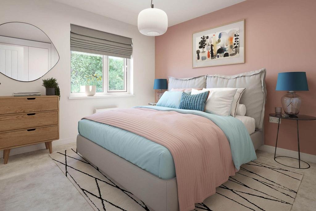 The main bedroom offers peace and quiet away...