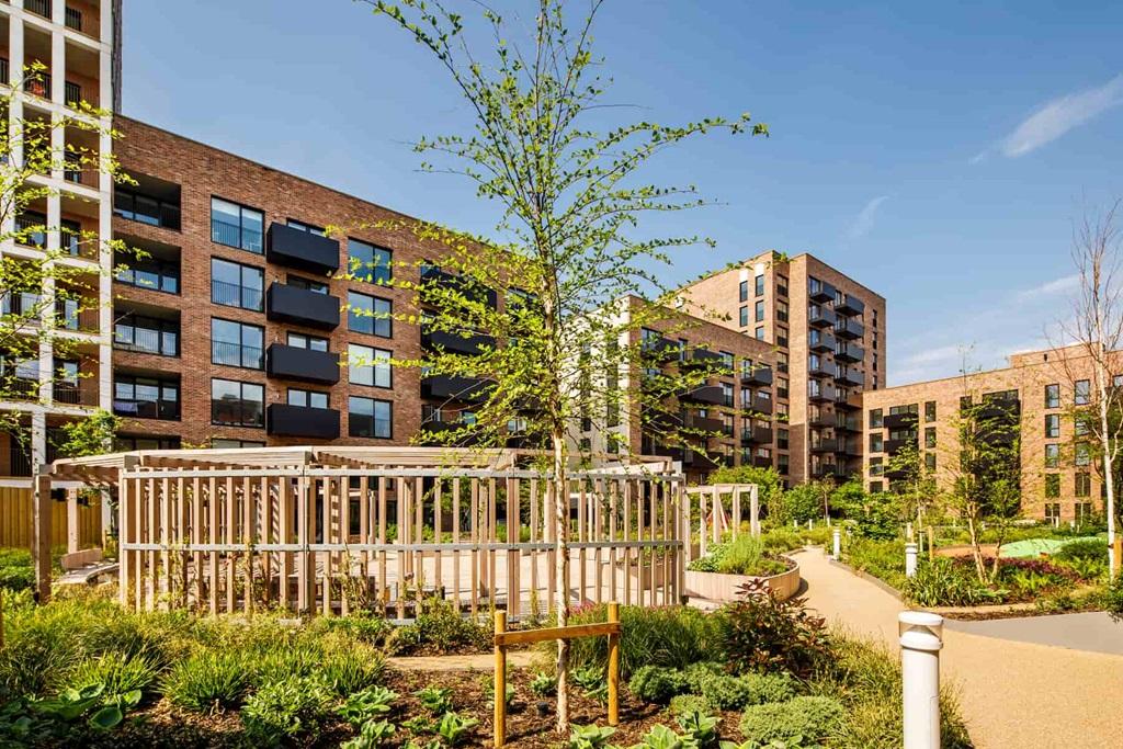 The podium gardens are open for all residents...