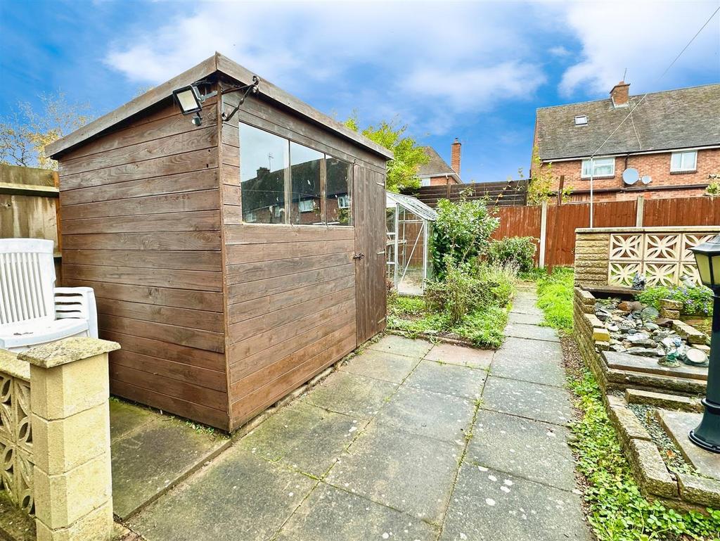 Shed in garden