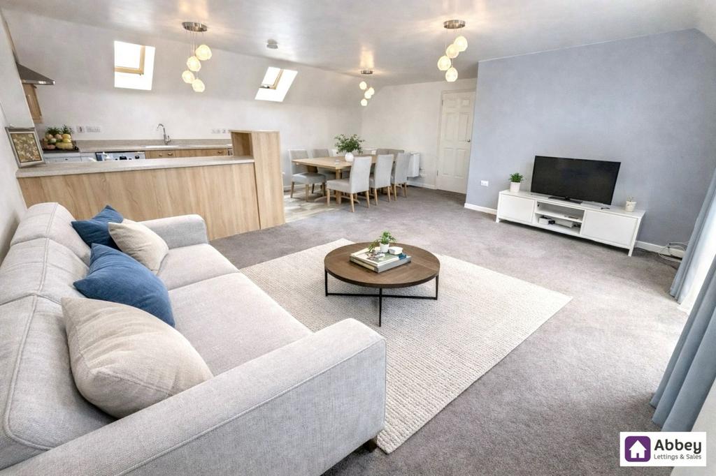 Open Plan Kitchen Living Area