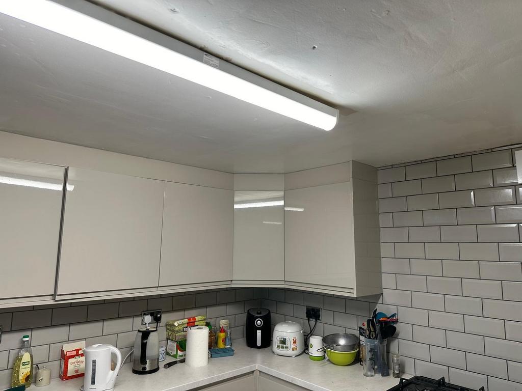 A well-organized kitchen with ample counter spa...
