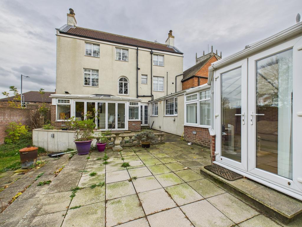 Rear of property