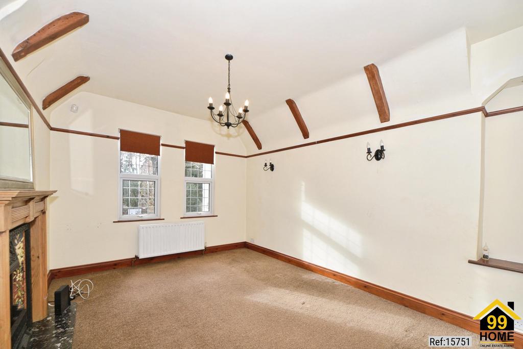 Living room, fireplace