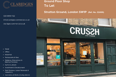 Retail property (high street) to rent, 15 Strutton Ground London SW1P 2HY