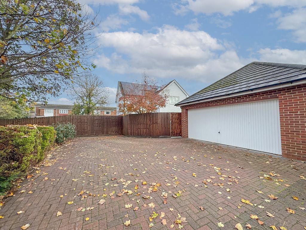 Rear garage