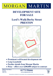Land for sale, Derby St Preston PR1 1DT