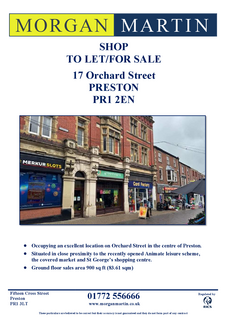 Retail property (high street) to rent, 17 Orchard St Preston PR1 2EN