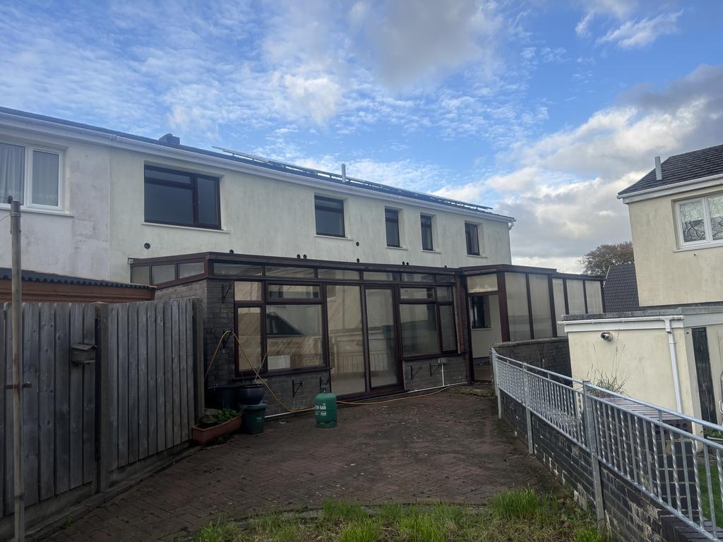 Rear of property