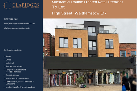 Retail property (high street) to rent, 72-74 High St London E17 7LD
