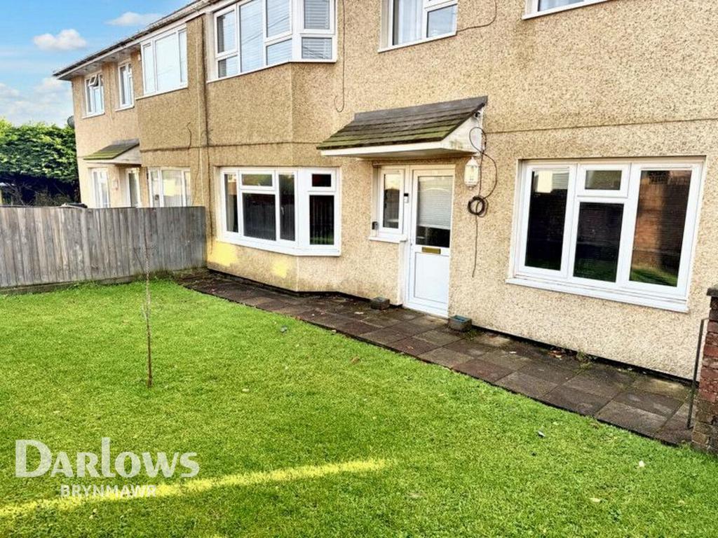 Semi-detached house exterior, garden