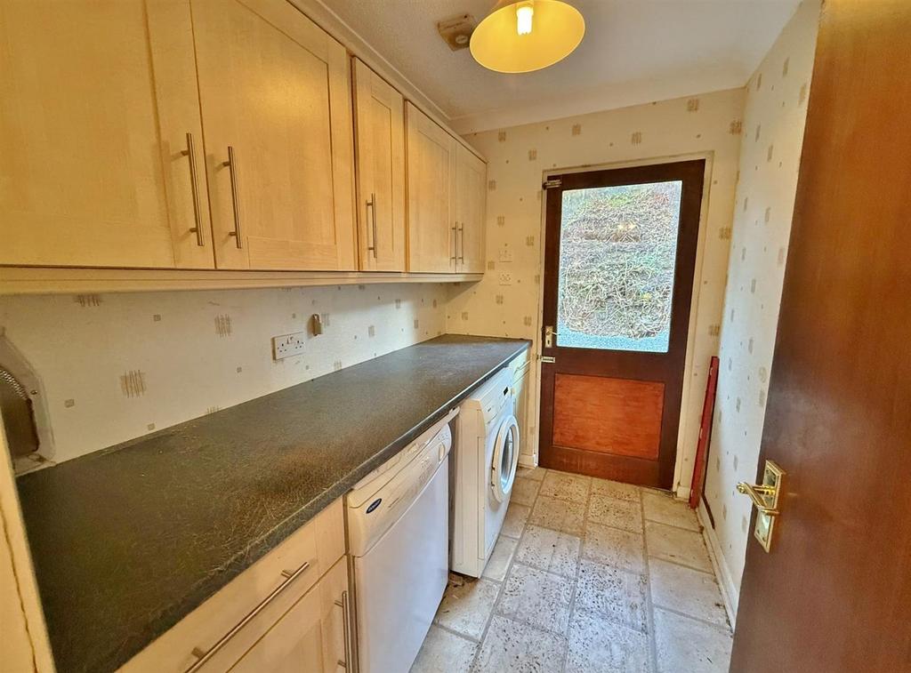 Utility room rear entrance