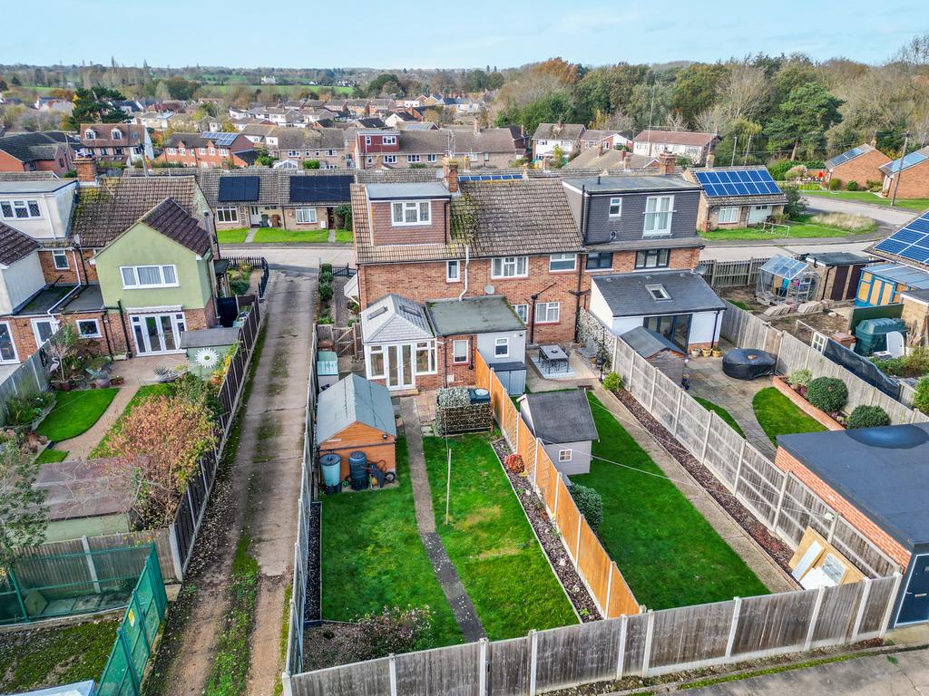 Rear of property