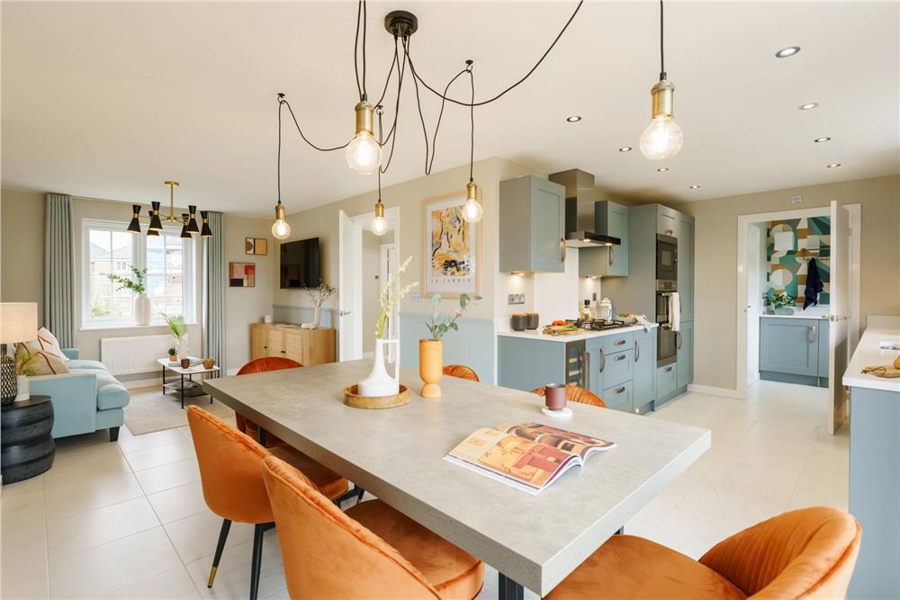 Family Room, Dining Room, Kitchen