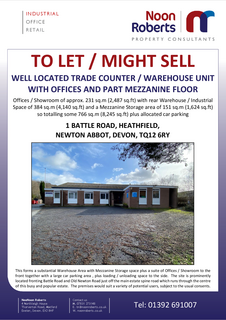 Warehouse to rent, 1 Battle Rd Newton Abbot TQ12 6RY