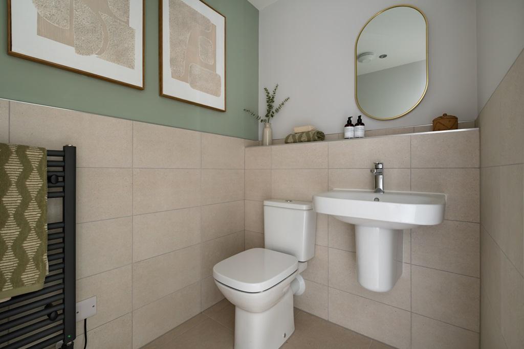 A handy downstairs cloakroom that keeps family...