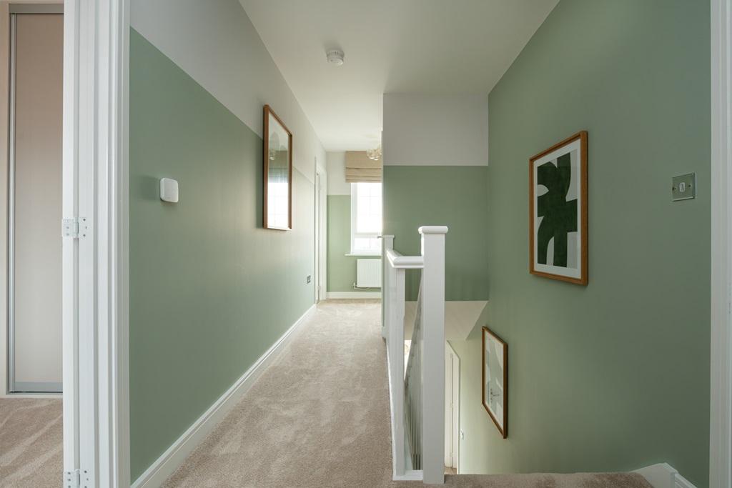 Soft carpets underfoot for calm steps between...