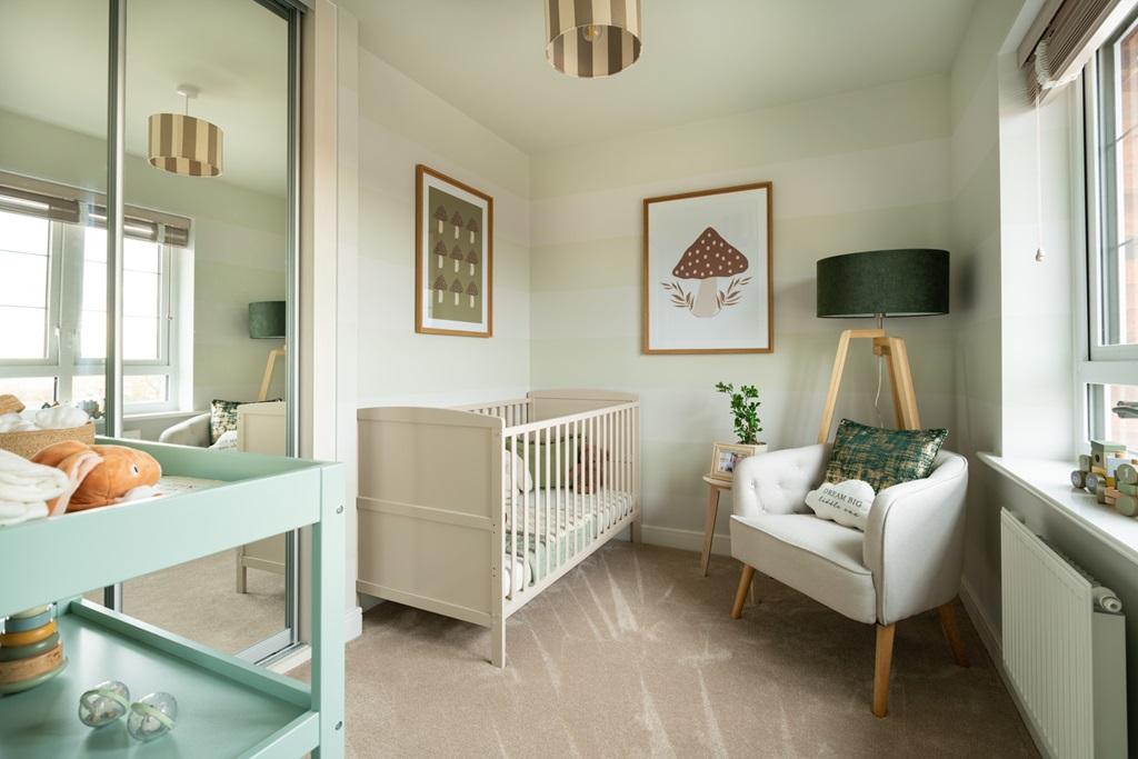 A room that adapts; nursery today, bedroom...