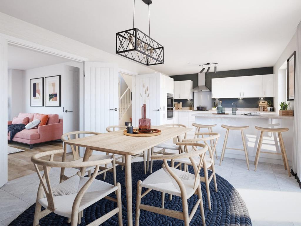 Modern designed open plan living