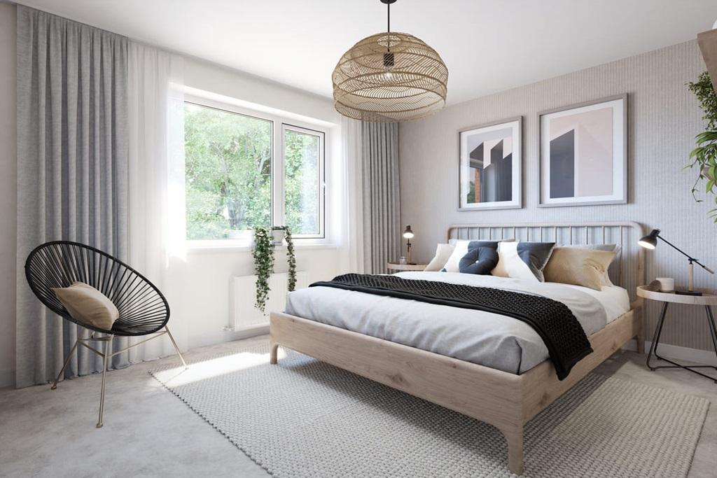 Bedroom 2 has space for a double bed and ample...