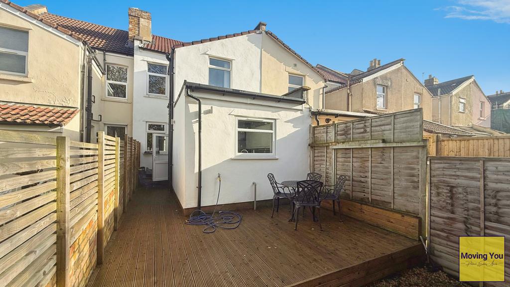 Rear of property