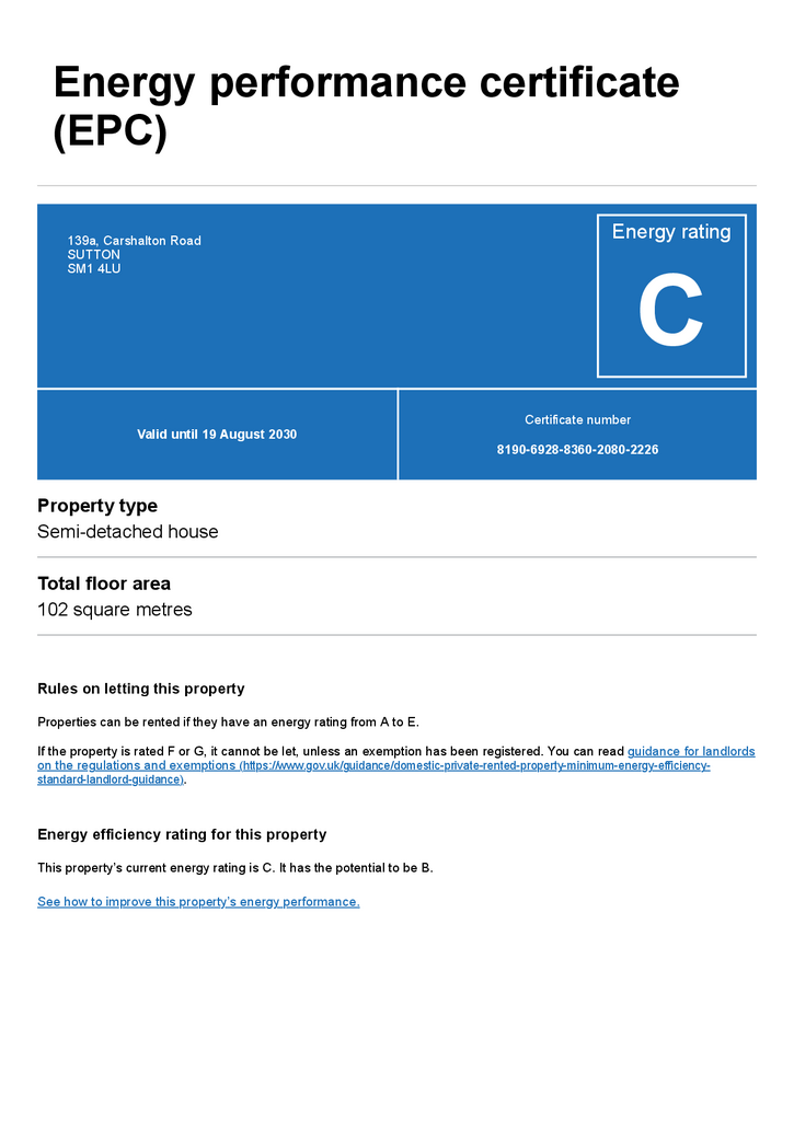 EPC Certificate
