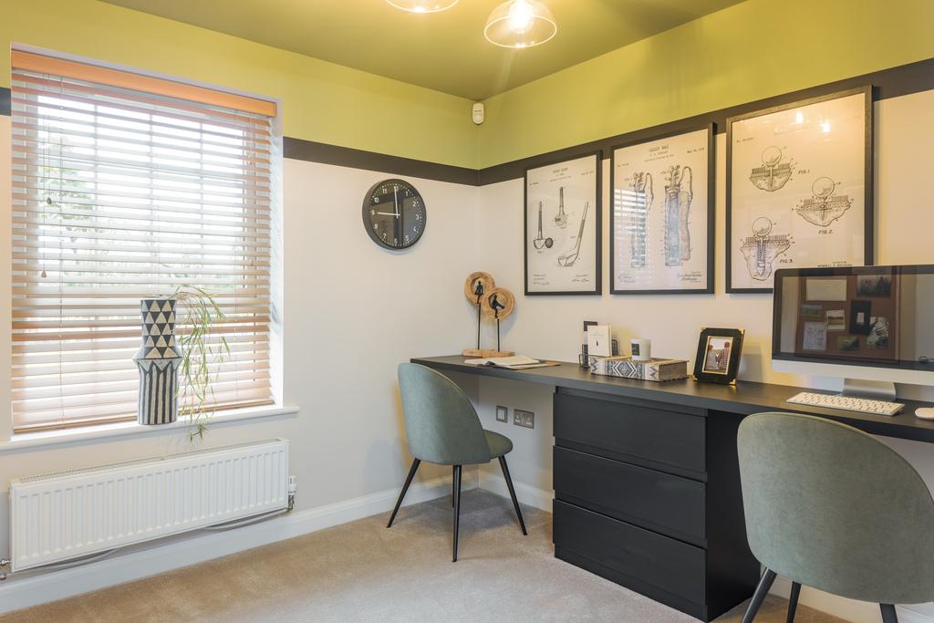 Internal shot of the study in the conwy