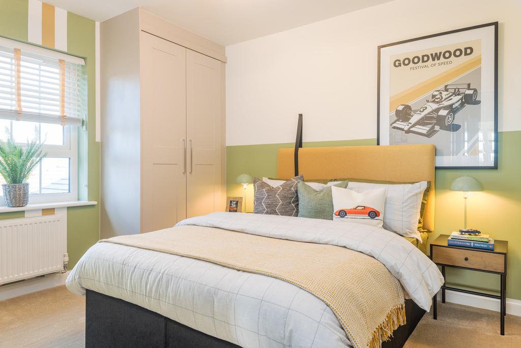 Internal shot of bedroom in the conwy