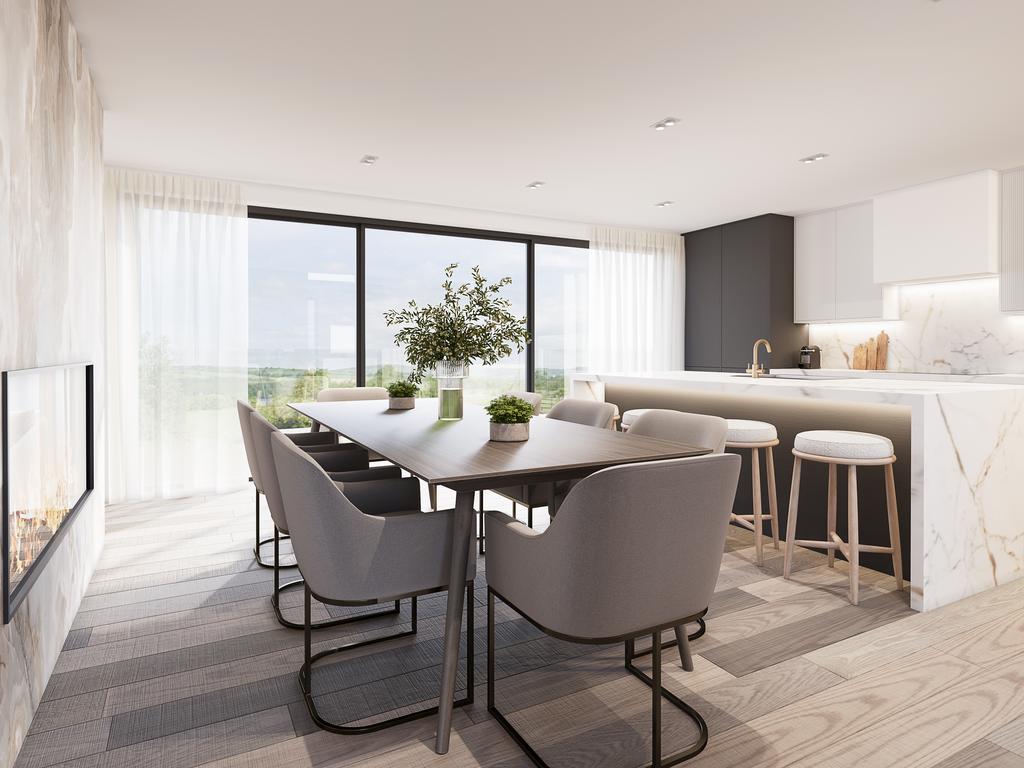 Open Kitchen, Living and Dining Space