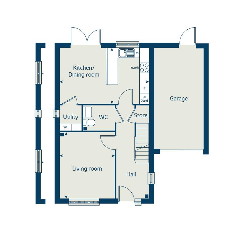 4 bedroom detached house for sale - Floor Plan