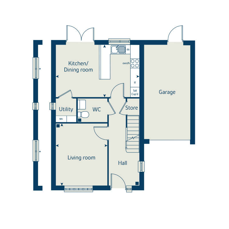4 bedroom detached house for sale - Floor Plan