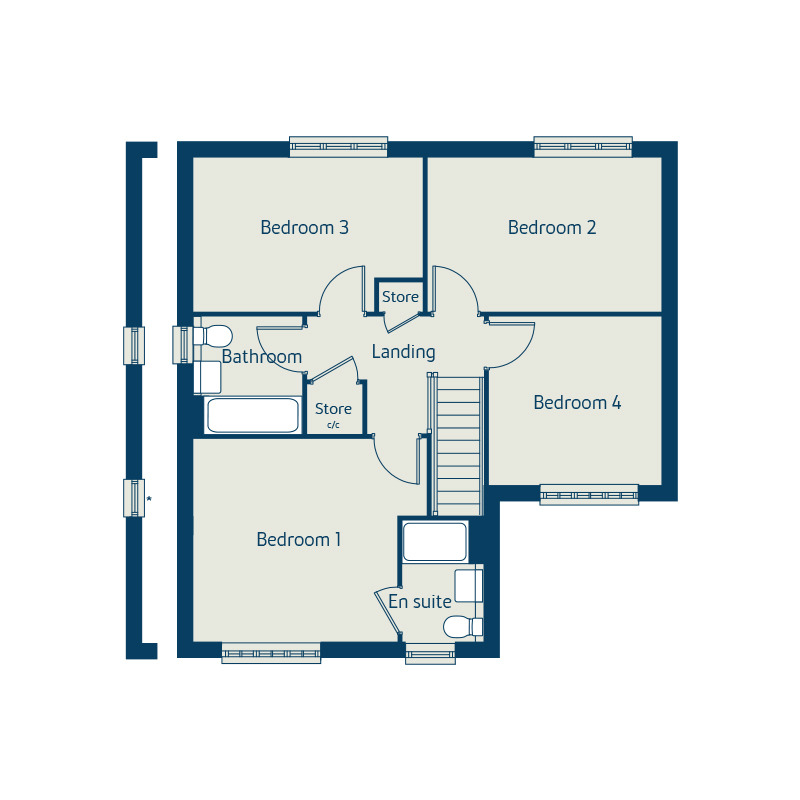 4 bedroom detached house for sale - Floor Plan